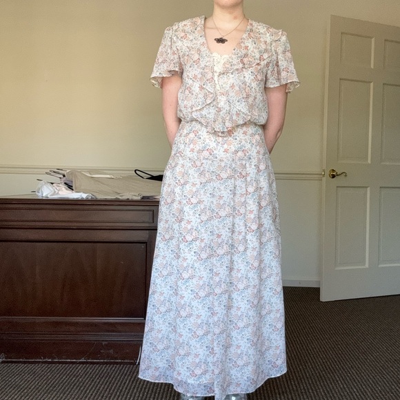 Scott McClintock floral Flutter Sleeve Maxi Dress - Picture 4 of 7